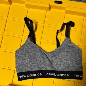 New Balance Heathered Gray Sports Bra